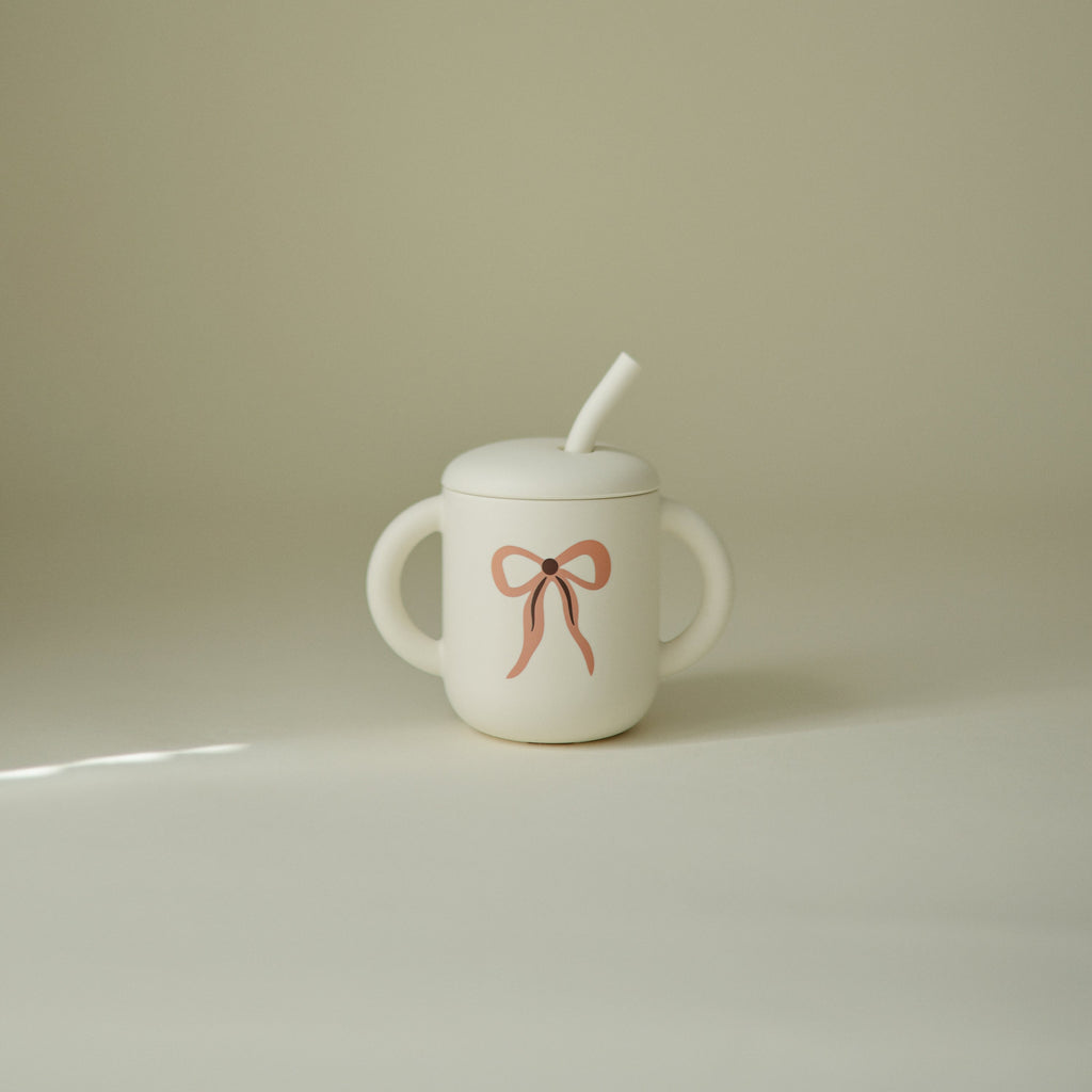 Silicone Training Cup + Straw