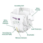 Bambo Nature Taped Diapers Size 1 (XS) (22 pcs) (2-4 kg)