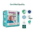 Bambo Nature Taped Diapers Size 1 (XS) (22 pcs) (2-4 kg)