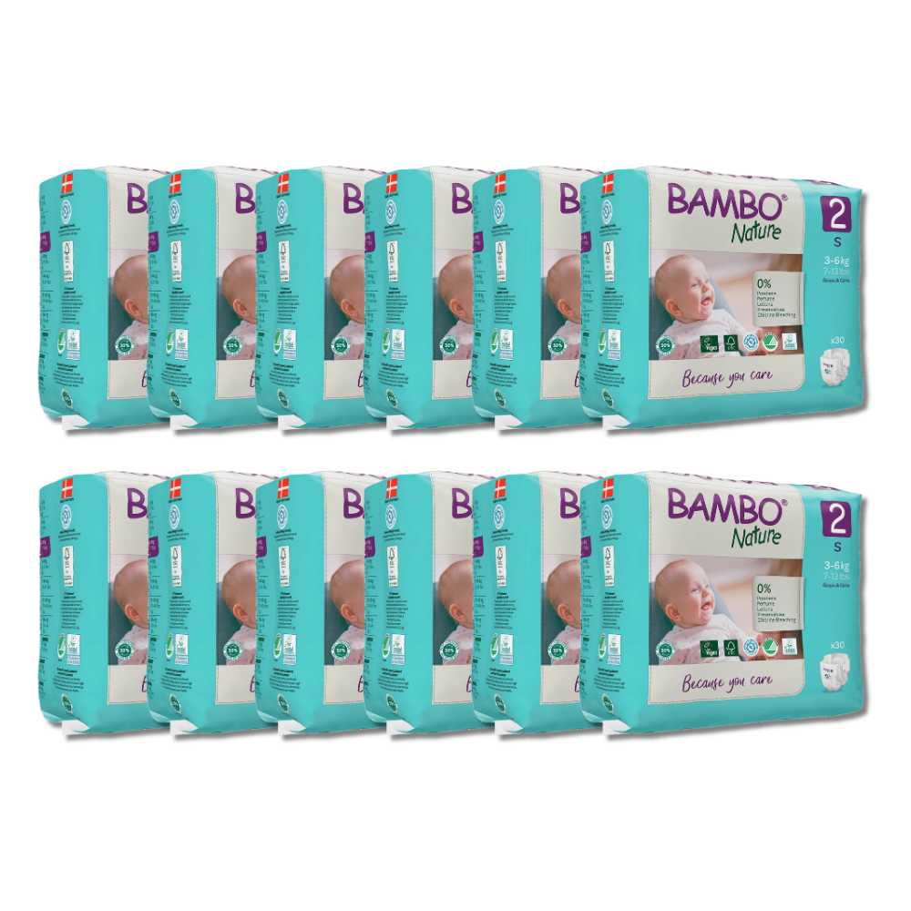 Bambo Nature Taped Diapers Size 2 (S) (30 pcs) (3-6 kg)