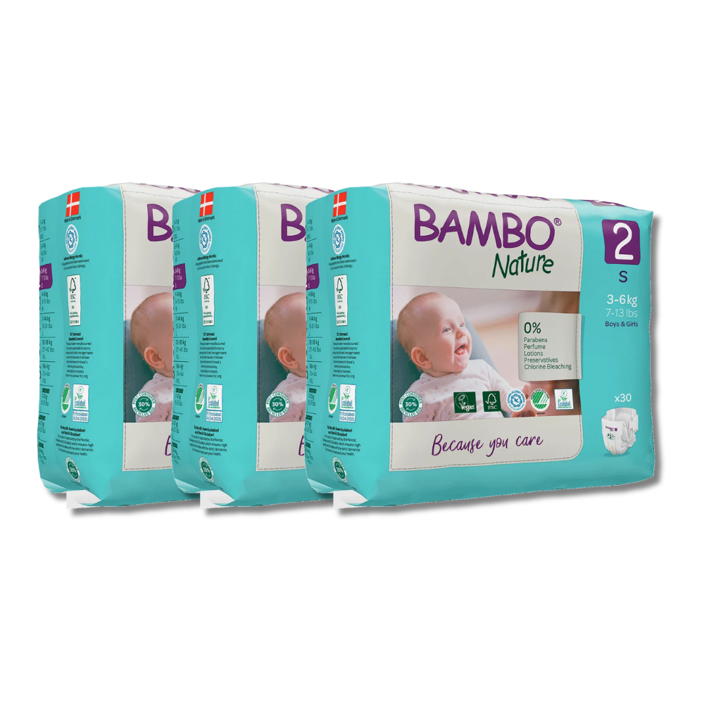 Bambo Nature Taped Diapers Size 2 (S) (30 pcs) (3-6 kg)