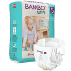Bambo Nature Taped Diapers Size 5 (XL) (22 pcs) (12-18 kg)