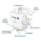 Bambo Nature Taped Diapers Size 5 (XL) (22 pcs) (12-18 kg)