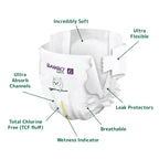 Bambo Nature Taped Diapers Size 6 (XXL) (20 pcs) (16+ kg)