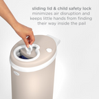 Ubbi Steel Odor Locking Diaper Pail - Taupe
