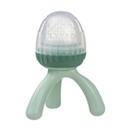 B.Box Baby Silicone Fresh Food Feeder - Safe & Gentle Silicone Feeder with Hygiene Cap - Sage Green