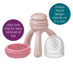 B.Box Silicone Fresh Food Feeder - Ideal for Safe Feeding - Gentle on Gums with Easy to Grip & Hygienic -Blush Pink