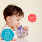 B.Box Silicone Fresh Food Feeder - Ideal for Safe Feeding - Gentle on Gums with Easy to Grip & Hygienic -Blush Pink