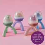 B.Box Silicone Fresh Food Feeder - Ideal for Safe Feeding - Gentle on Gums with Easy to Grip & Hygienic -Blush Pink