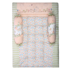 Gadda Set with 2 Bolsters - Bunny Garden