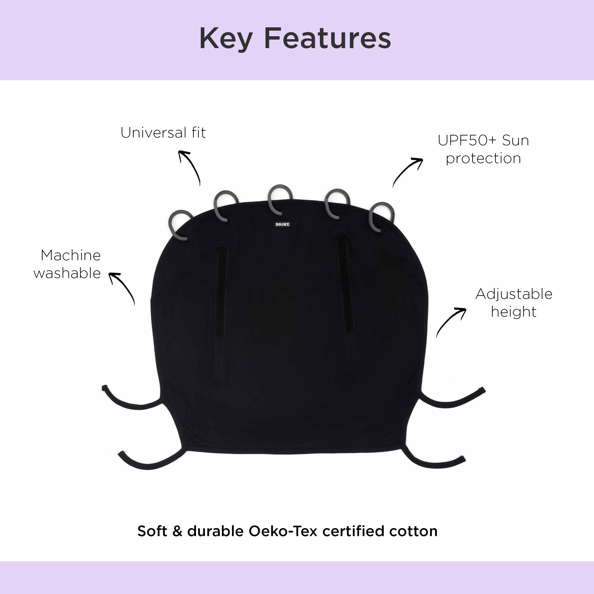 Universal Stroller Cover Black