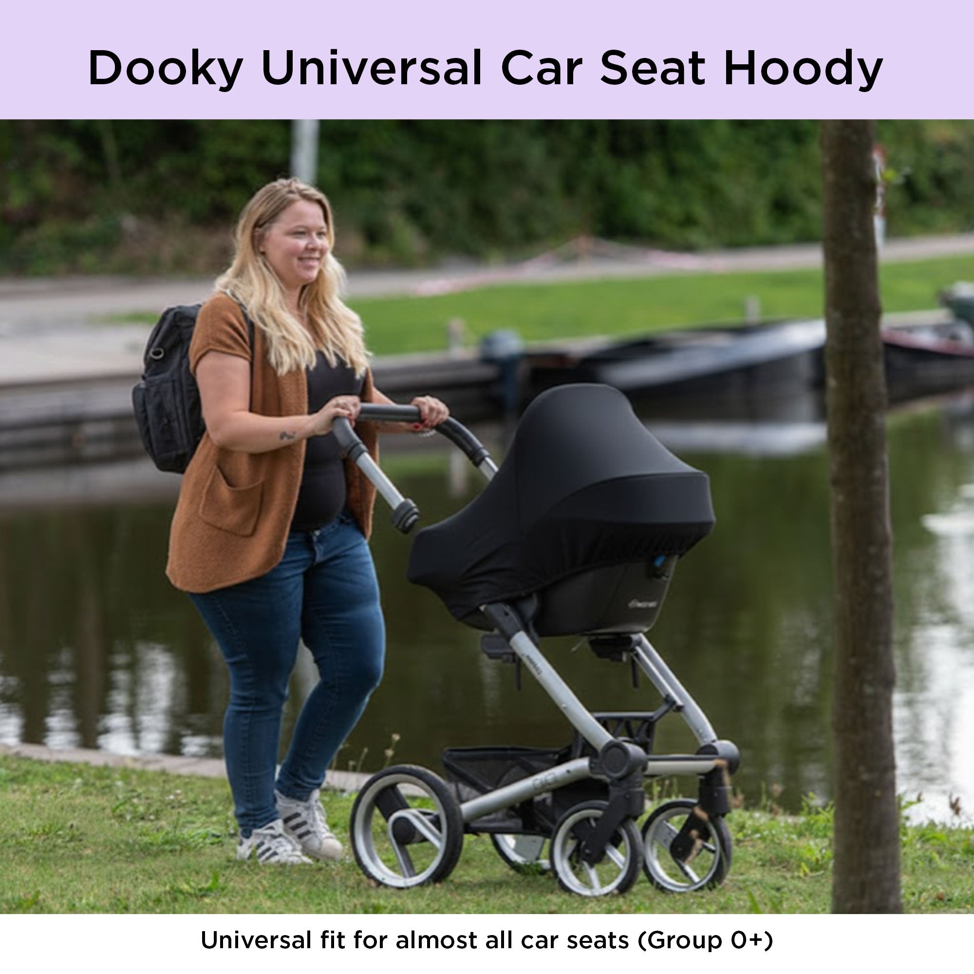 Car Seat Hoody Black Universal Fit