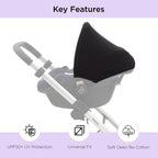 Car Seat Hoody Black Universal Fit
