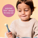 B.Box Toddler Fork & Spoon Cutlery Set for Kids – Easy Grip, Self-Feeding & Travel-Friendly – Latte Brown