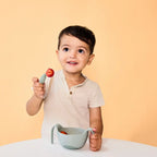 B.Box Toddler Fork & Spoon Cutlery Set for Kids – Easy Grip, Self-Feeding & Travel-Friendly – Latte Brown