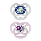 Dr. Brown's Advantage Pacifier, Stage 2 - Glow in the Dark Purple Nature 2-Pack