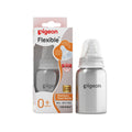 Pigeon steel bottle 140ml S size with plastic hood & cap (natural)