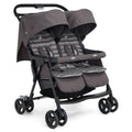 Joie Aire Twin Stroller with Rain Cover - Dark Pewter