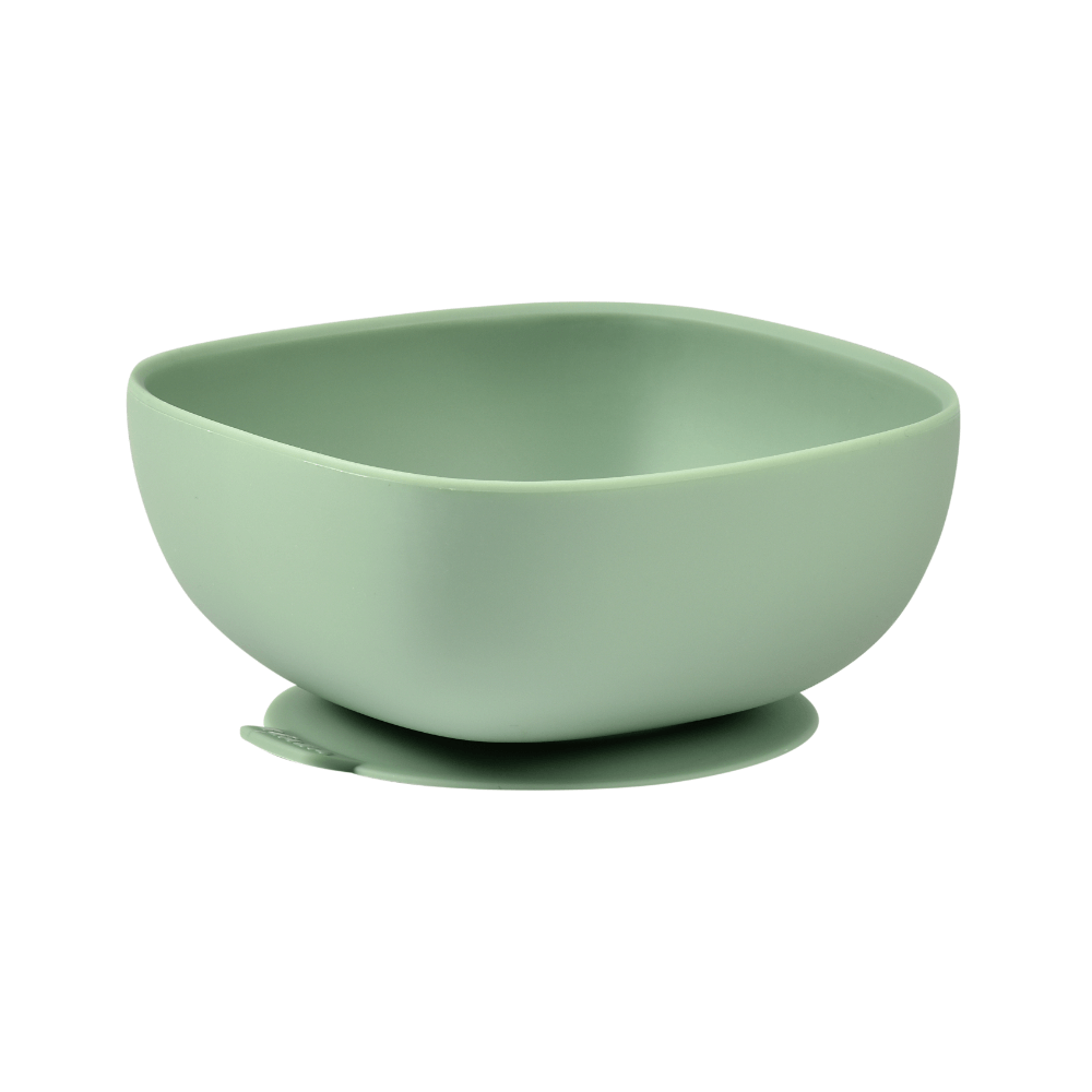 Beaba Silicone Suction Bowl - Non-Slip Baby Feeding Bowl for Self-Feeding & Baby-Led Weaning, Supple and Unbreakable Silicone BPA-Free, 4M+