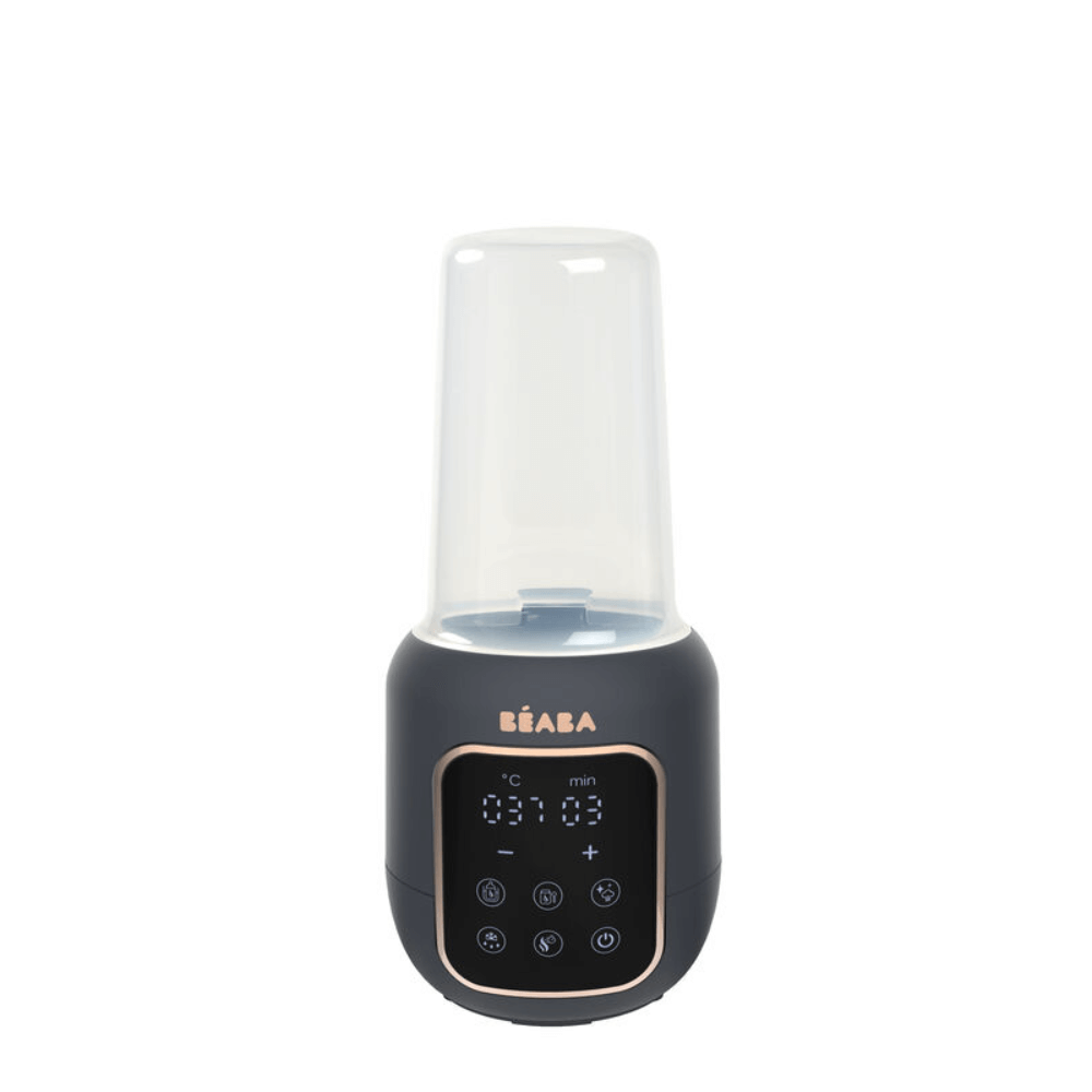 Beaba Multi Milk 5-in-1 Baby Bottle Warmer, Gentle Breast Milk Heating, Fast Steam Mode, Defrost & Baby Food Warmer with LED Display, Touch Screen & Adjustable Timer, Portable, 0m+