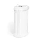 Ubbi Diaper Pail - Matte White, Fluted