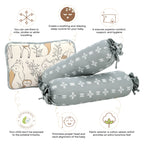 Crane Baby Pillow and Bolster Set - Ezra Animal