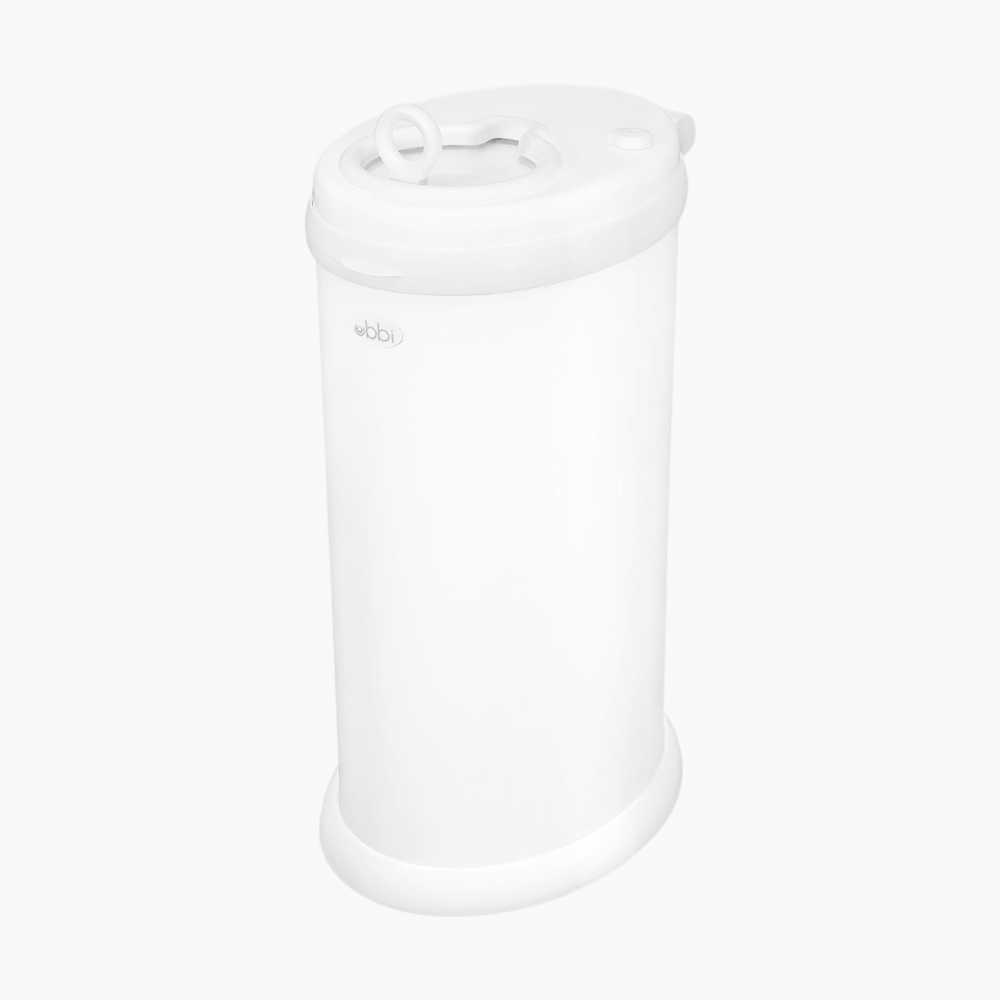 Ubbi Steel Odor Locking Diaper Pail - Matte White