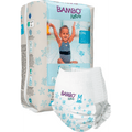 Bambo Nature Premium Disposable Swim Diaper Pants - Double Leak Barriers, Soft 360° Elastic Fit, Chemical Free & Leakproof Pool Diapers For Babies, Waterproof Toddler Swimming Swimsuit, Kids 12+ kg, 12 Count