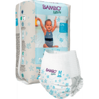 Bambo Nature Premium Disposable Swim Diaper Pants - Double Leak Barriers, Soft 360° Elastic Fit, Chemical Free & Leakproof Pool Diapers For Babies, Waterproof Toddler Swimming Swimsuit, Kids 12+ kg, 12 Count