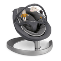 Nuna Leaf Grow Baby Bouncer|Sleek Design|Rock Solid Base with Motion Lock|3 Ergonomic Recline Positions|New Born to 60 kg - Granite