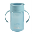 Beaba 360° Baby Learning Cup with Anti-Drip Disc, Patented Anti-Leak System, Dual handle & Spillproof Sippy Cup for Toddlers, Lightweight & Easy Grip Removable Handles, with Hygienic Lid, 340 ml, 12 Months+