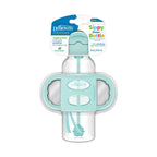 Dr. Brown's 8 oz/250 mL Narrow Sippy Straw Bottle w/ Silicone Handles, Green, 1-Pack (SB81103)
