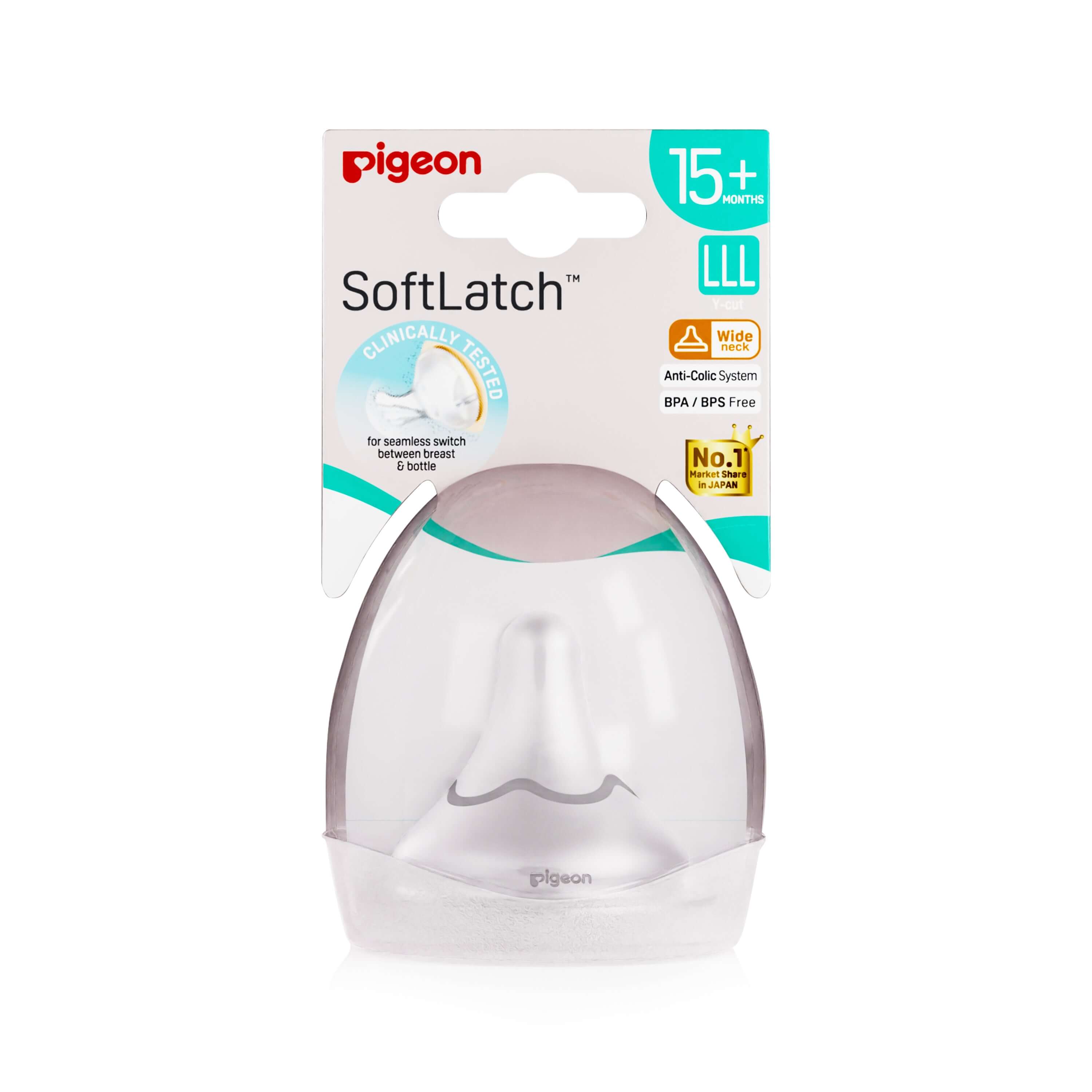 Softlatch Peristaltic plus Nipple Case LLL | Nipple Case for 15 month+ | Pigeon IN