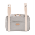 Beaba Mini Paris Baby Diaper Bag – Multifunctional Travel Baby Bag with 5L Capacity, Multi-Pocket Organizer with Stroller Clips, 100% Cotton, Ideal for Moms & Dads