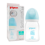 Pigeon Softlatch 2.0 nursing bottle 160ml blue