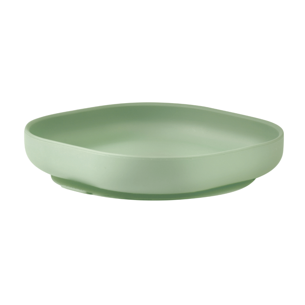 Beaba Silicone Suction Plate for Babies and Toddlers - Ergonomic Design, Non-Slip, Unbreakable, Dishwasher & Microwave Safe, Self Feeding Baby Plate, Easy to Clean, BPA-Free, Mealtime Essential, 4M+