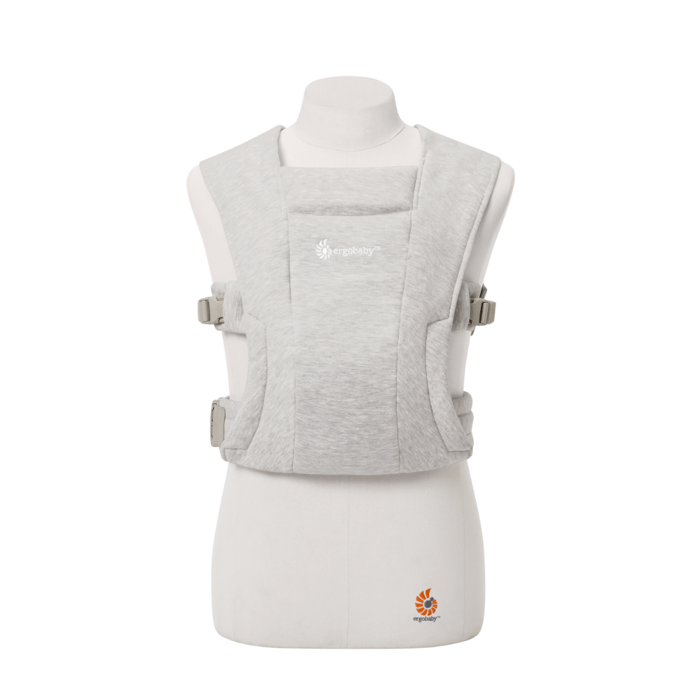 Ergobaby Embrace Newborn Baby Carrier – Soft & Lightweight Fabric, Ergonomic “M” Position and Head Support, Adjustable Waistbelt & Cross Straps, 3 Carry Positions, Easy to Use, 3-11 Kgs, Birth to 12 Months, Soft Grey