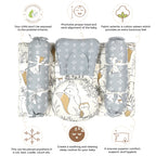 Crane Baby 5-Piece Mattress Set - Ezra Animal