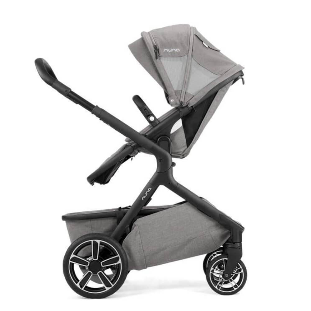 Nuna Demi Grow Baby Stroller - Converts to Double or Twin Stroller-Custom Dual Suspensions-Pram for 6M to 4Y (Upto 22 Kg) - Frost