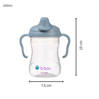 B.Box Soft Spout Sippy Cup (240ml) - Gentle Silicone Spout, Easy-Grip Handles & Leak-Proof Design