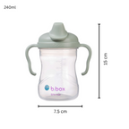 B.Box Soft Spout Sippy Cup (240ml) - Gentle Silicone Spout, Easy-Grip Handles & Leak-Proof Design