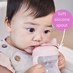 B.Box Soft Spout Sippy Cup (240ml) - Gentle Silicone Spout, Easy-Grip Handles & Leak-Proof Design
