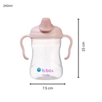 B.Box Soft Spout Sippy Cup (240ml) - Gentle Silicone Spout, Easy-Grip Handles & Leak-Proof Design