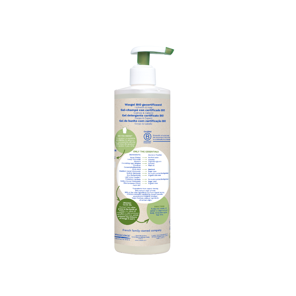 Mustela organic cleansing gel - 400ml