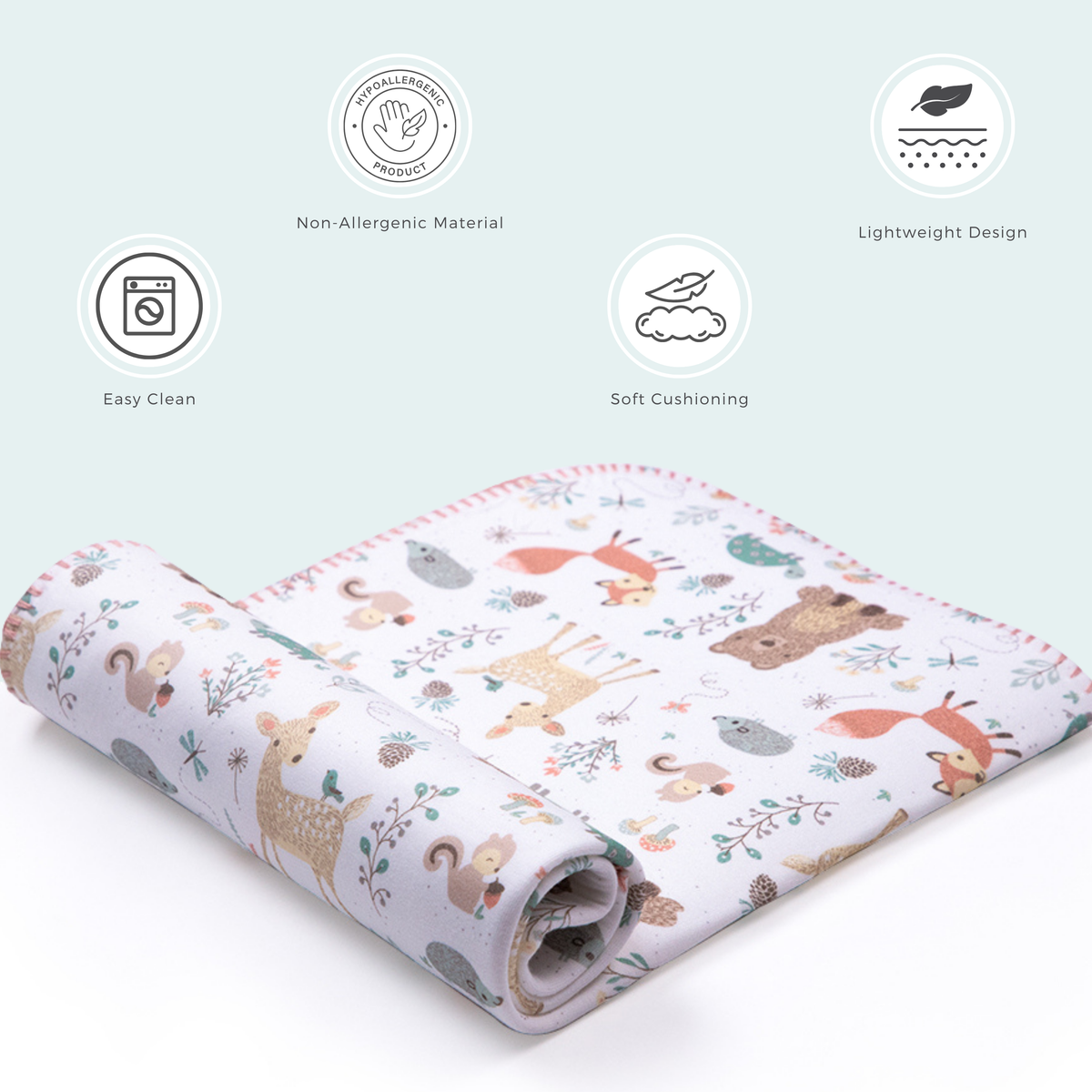 Abracadabra Laminated Changing Mat - Bambi & Friends