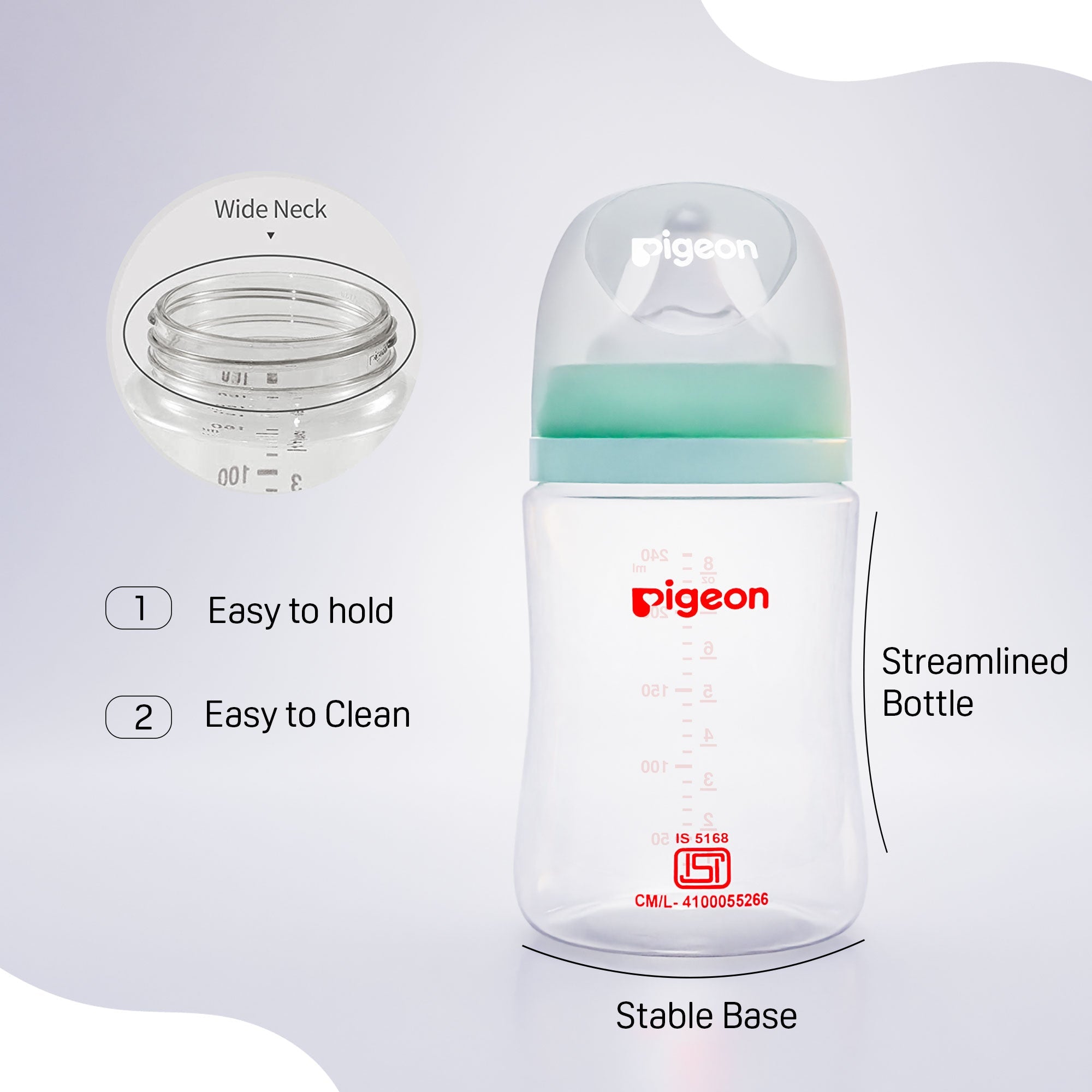 Nursing PP Bottle plus type with Softlatch Nipple 160ml