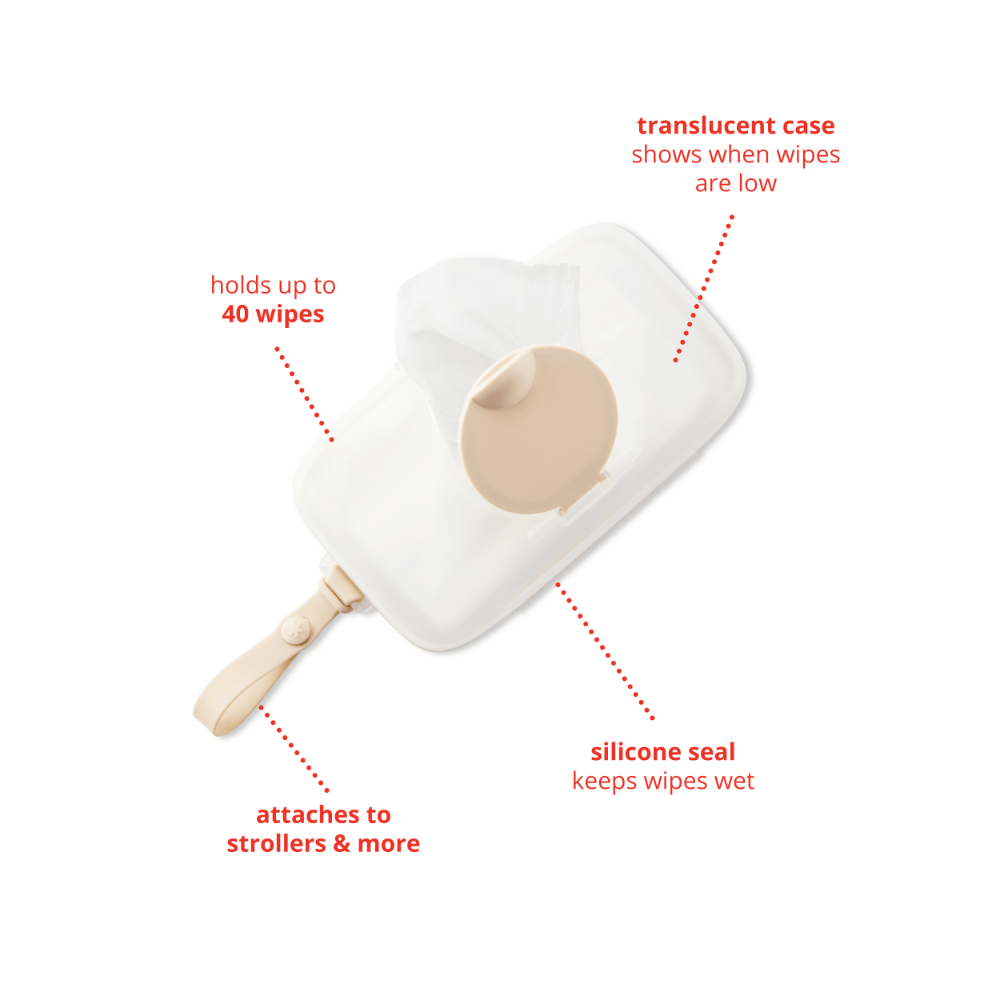 Skip Hop Grab & Go Snug Seal Wipes Case - Grey