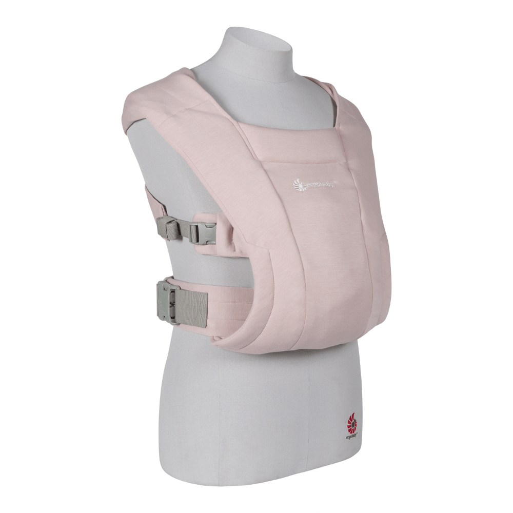 Ergobaby Embrace Newborn Baby Carrier, Soft, Cosy & Lightweight Newborn Ready Carrier, Ergonomic “M” Position, Padded Head & Neck Support, Adjustable Waistbelt & Cross Straps, 2 Carry Positions, Easy to Use, 3-11 Kgs, 0-12 Months, Blush Pink