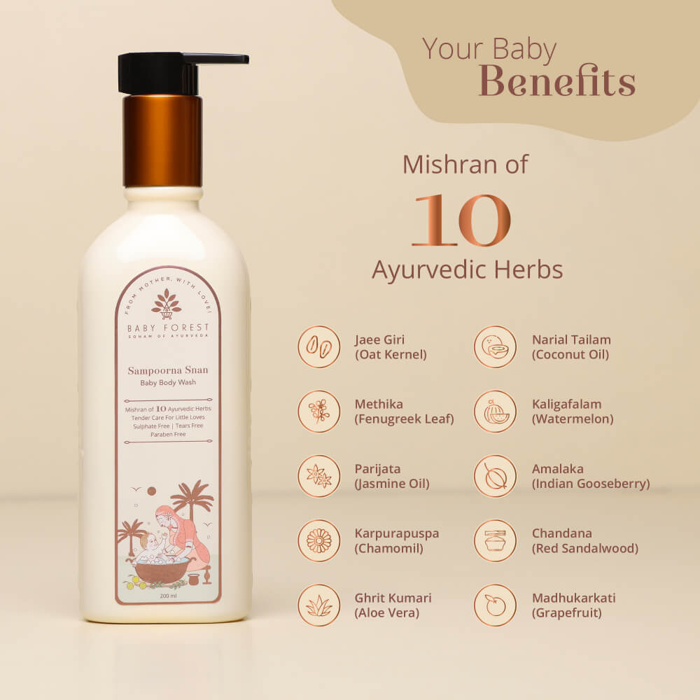 Baby Forest Sampoorna Snan Baby Body Wash - 200ml