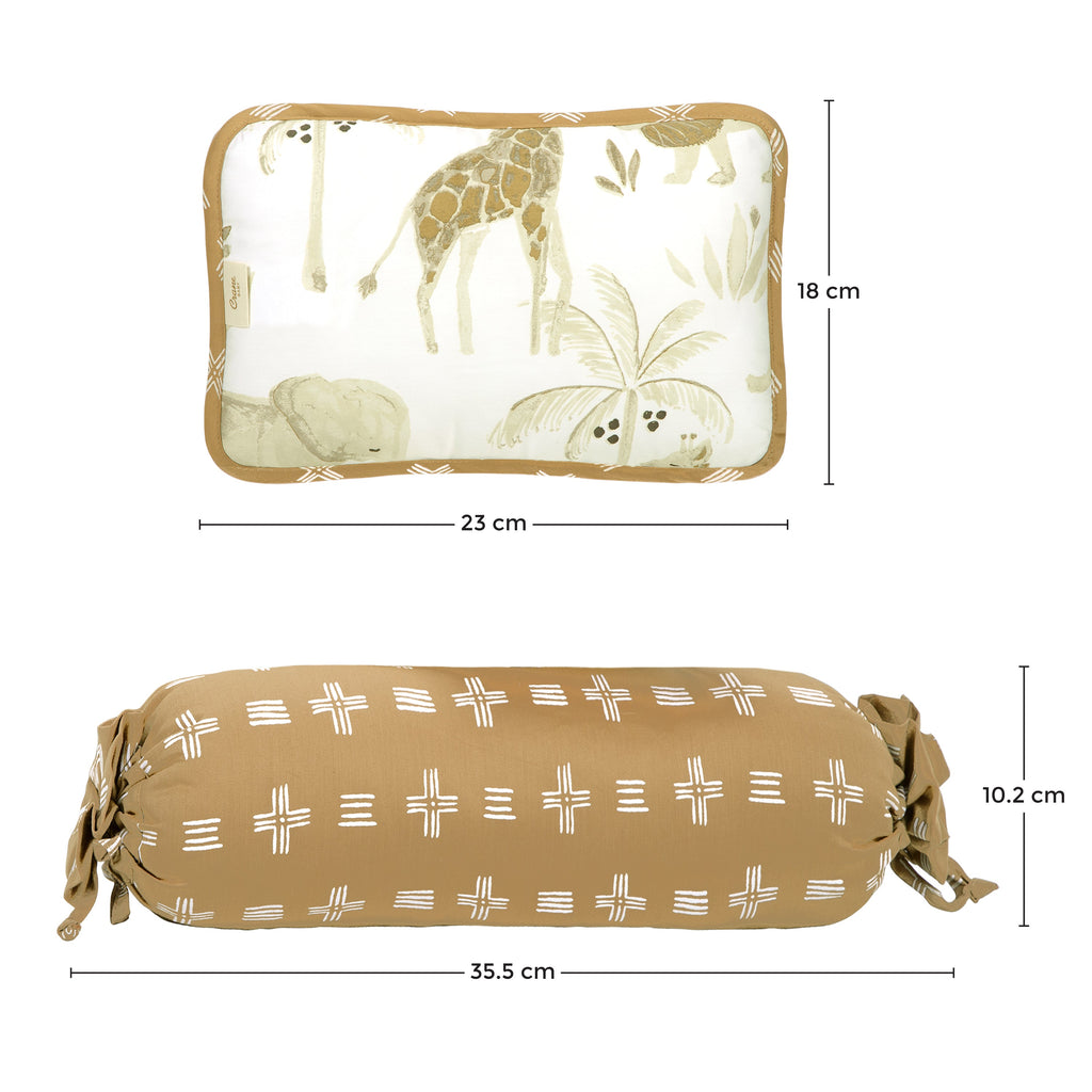 Crane Baby Pillow and Bolster Set - Kendi Safari
